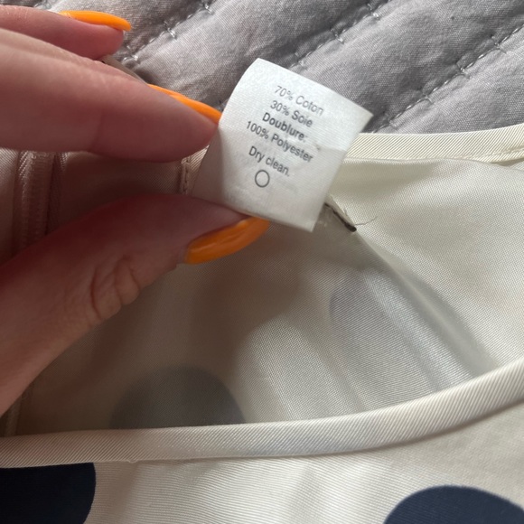 J.Crew Polka Dots Dress with Navy Belt with pockets! - Picture 7 of 10